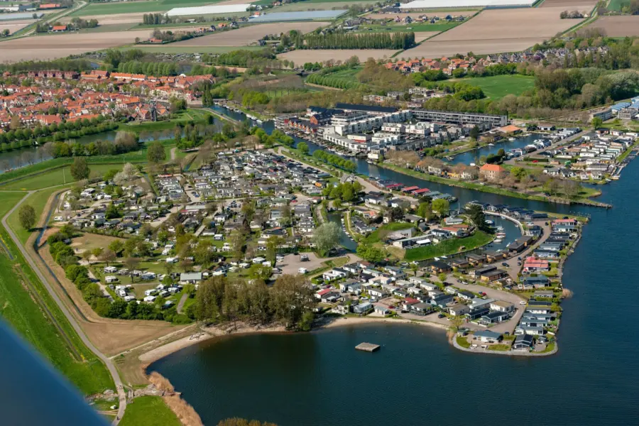 Camping Brielle luchtfoto de Meeuw 2